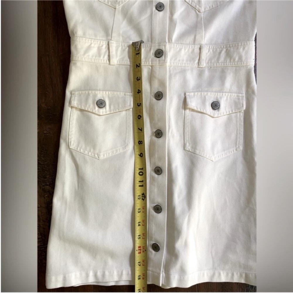Rails Women’s Dress Danica Denim Jeans Dress Mini Button Down White Size XS - Picture 11 of 11